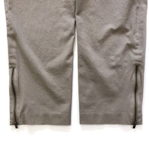 Eddie Bauer Blakeley Ankle Zip Pants Sz 14 Brown - Picture 6 of 10